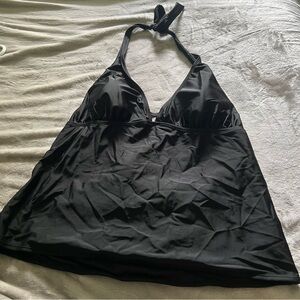 Old Navy Black Halter Style Swim Top Size XXL